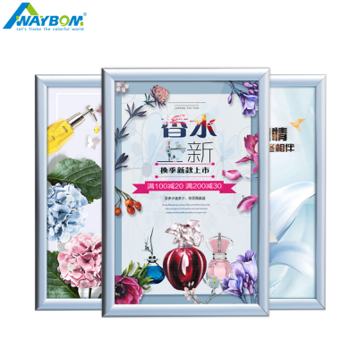 Waybom Hot Selling Wall Mounted Billboard Changeable Aluminum Snap Frame