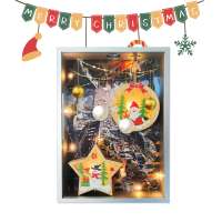 House Christmas Gift Metal Photo Frame Aluminum Shadow Box wall For Home Decoration