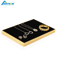 Modern Luxury Jewelry Display Showcase Tray Necklace Display Racks Jewelry Box for Retail Shops