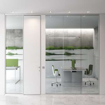 Aluminum Folding Sliding Doors Sound Insulation Movable Partition Wall