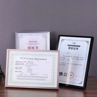 Waybom Decorative Metal Aluminum A4 White Photo Picture Certificate Frame